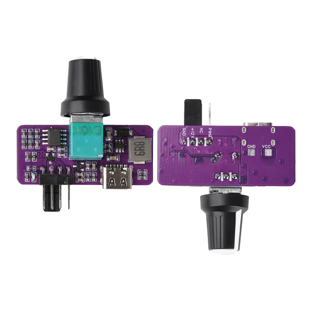 4-Pin B3 4-Wire PWM Fan Speed Controller DIY Controller for Water-Cooled System with Type-C USB Power