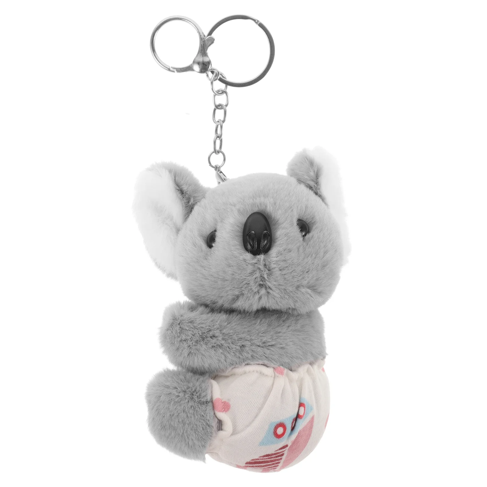 Koala Cute Keychain Ornament for Decor Plush Pendant Lanyard Grey Bag Charm