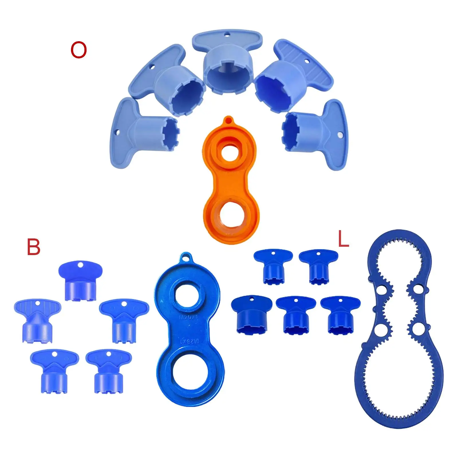 6 Stuks Kraan Cache Beluchters Verwijderen Sleutel Gereedschap, Waterbesparing Flow Restrictor Set Vervangingsonderdeel