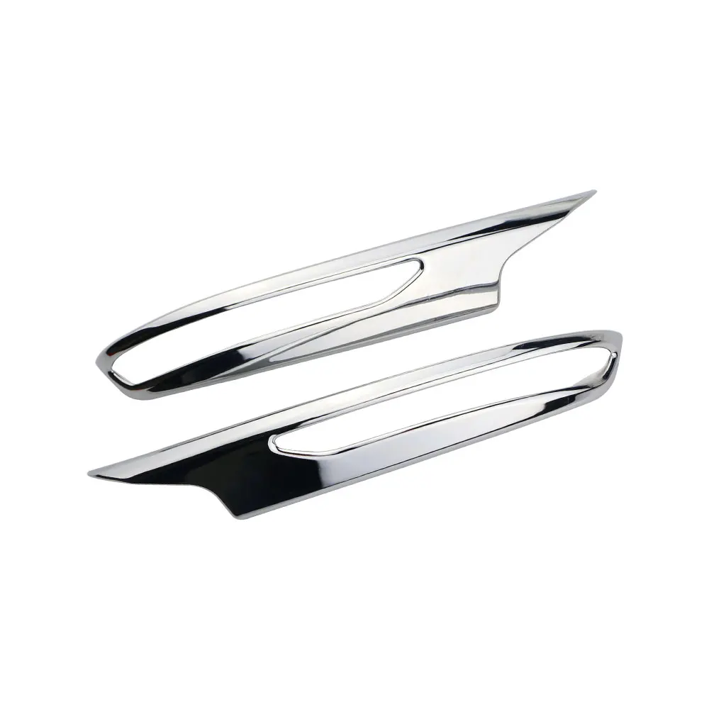 2 قطعة ABS كروم سيارة الرؤية الخلفية الحاجب الجانب غطاء مرآة عصا إطار الكسوة مصباح لرينو كوليوس 2017 2018 2019 2020 2021 Acc