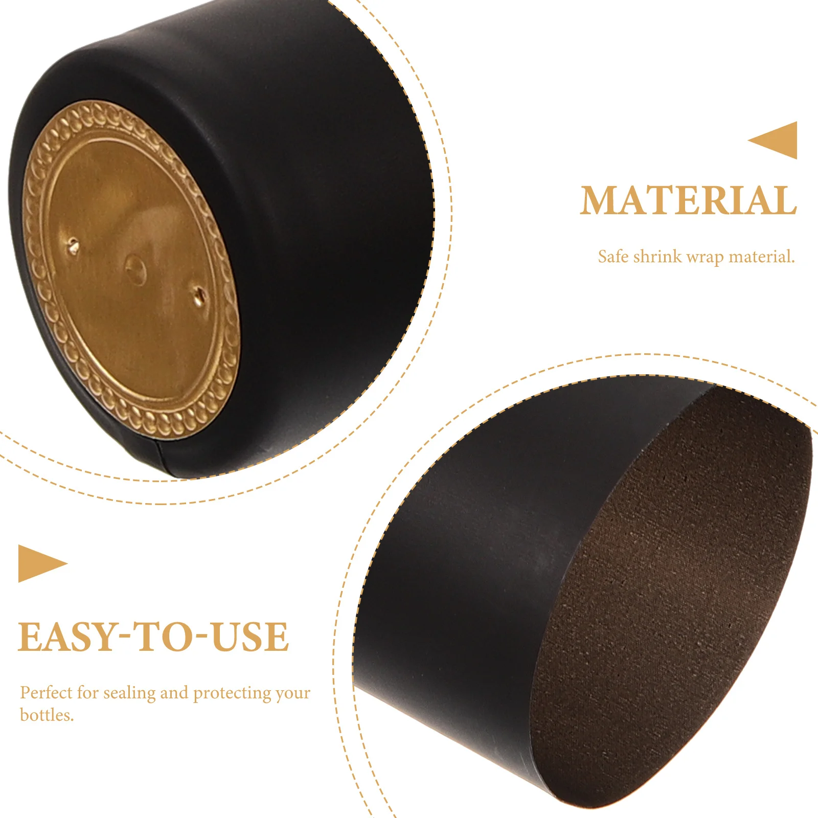 

100pcs Heat Shrink Film Stoppers Creative Wine Stopper Shrink Wrap For Bottle Wine Bottle Accessories