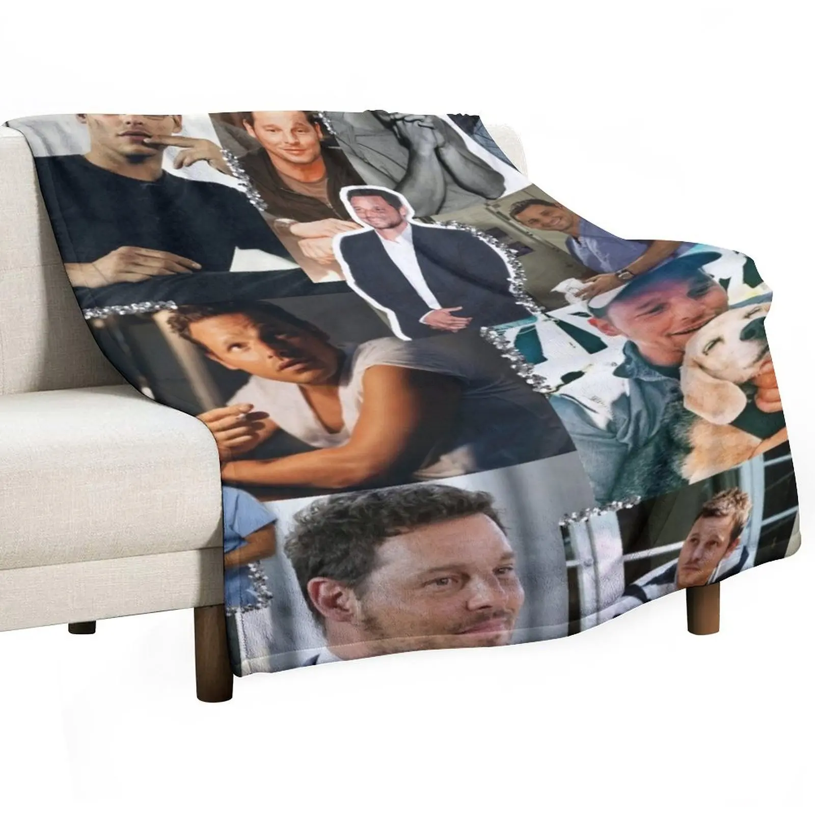 

Alex Karev Collage Throw Blanket Moving Decoratives manga Blankets