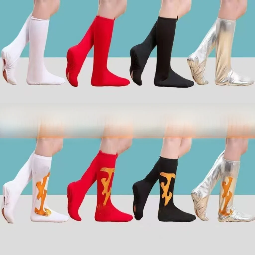 Dance oe Covers Square Dance Sos Men's Women's Performance Dance Boots Adult ow Red Boot Covers Mongolian oe Covers