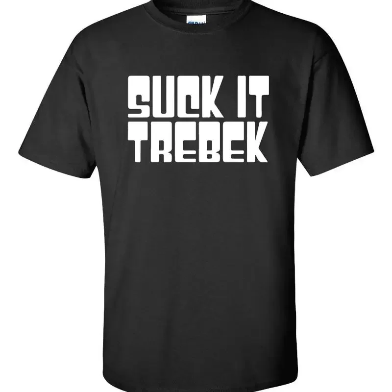 Suck it TREBEK SNL Saturday Night Live Jeopardy Skit Funny Men's T Shirt 506