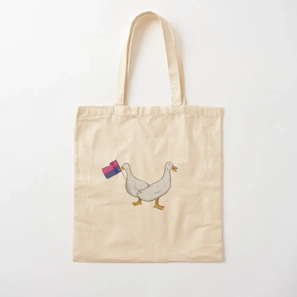 

Bisexual ducks Tote Bag free delivery bags Shopper hand bag ladies custom fabric bag