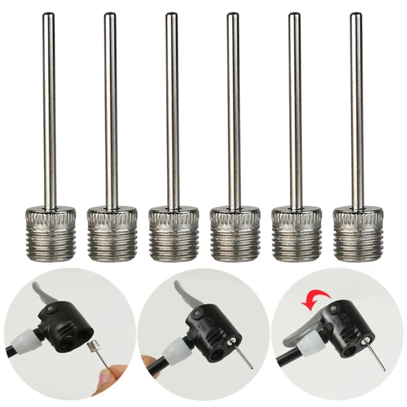 3/6pcs Stainless Steel Air Pumps Needle Replacement Balls Pumps Pin Air Inflate Pumps Needle for Blowing Up Football, Basketball