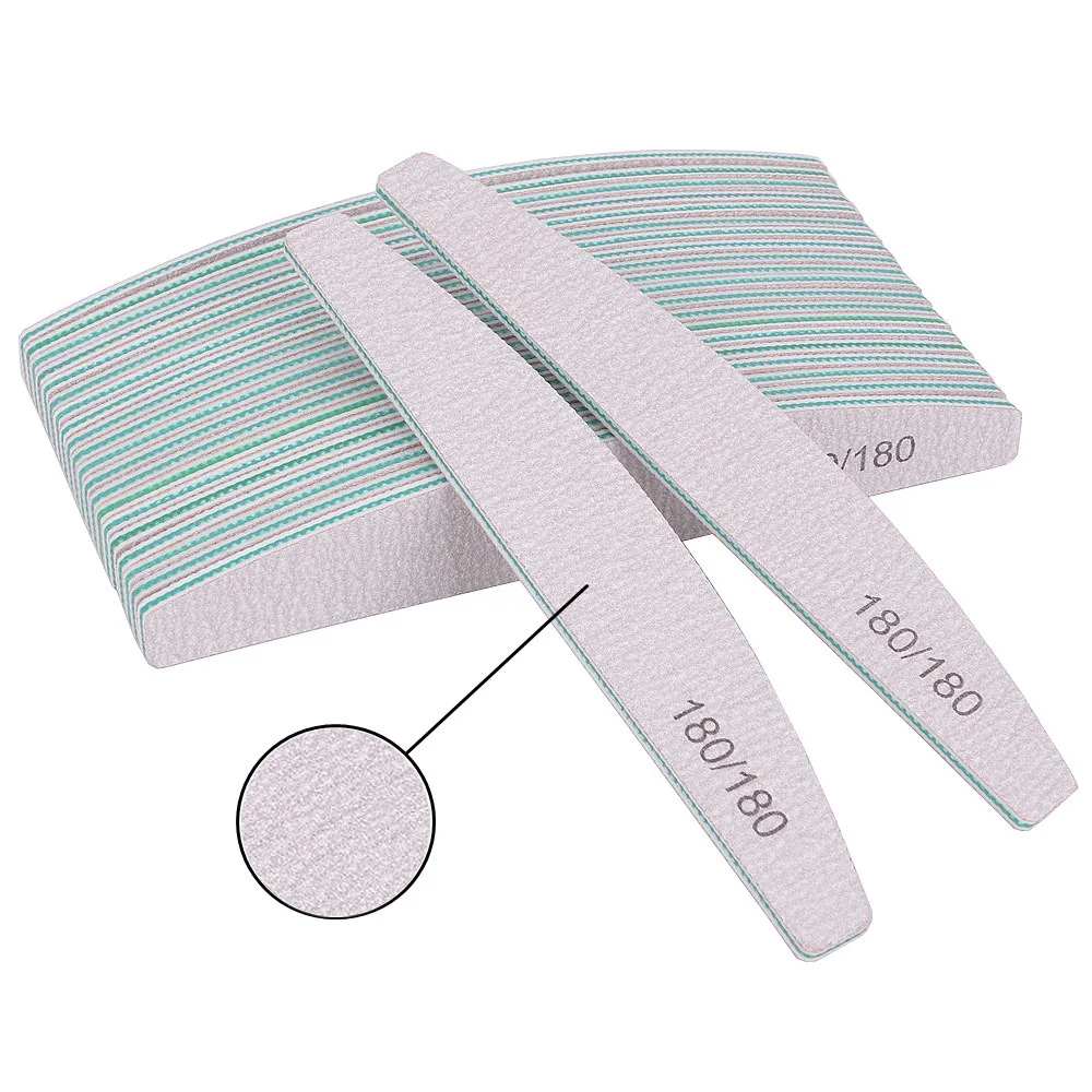 Nail File 100 To 180 Professional Tools Emery for Manicure Lime 240 Sandpaper Gel Polishing Files for Nails Buffers Set Polisher