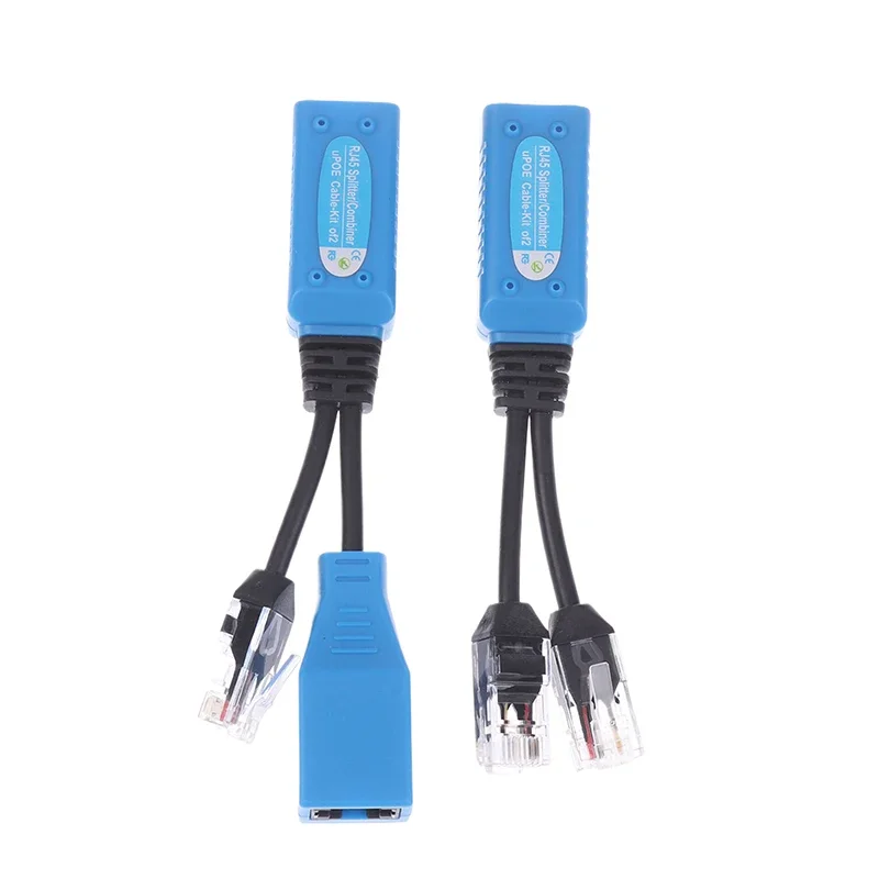 1Set POE كابل كيت RJ45 الفاصل الموحد CCTV POE كابل محول كابل الطاقة السلبي لكاميرا IP