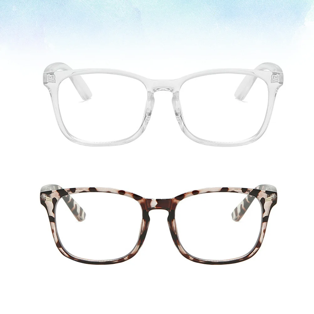 

2Pcs Anti-Blue Light Glasses Frame Elegant Unisex Design Comfortable Fit Lightweight Frame for Computer Reading Gaming Indoor