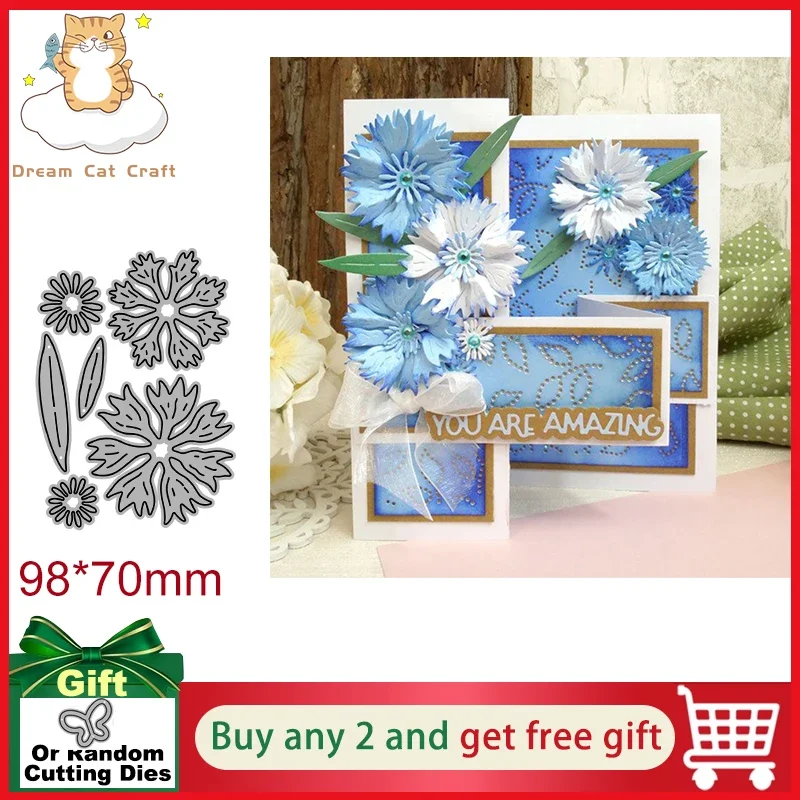 نبات زهرة الذرة قطع معدنية يموت النقش المجلدات لصنع بطاقة الحرف Diy بها بنفسك سكرابوكينغ اكسسوارات يموت القاطع جديد