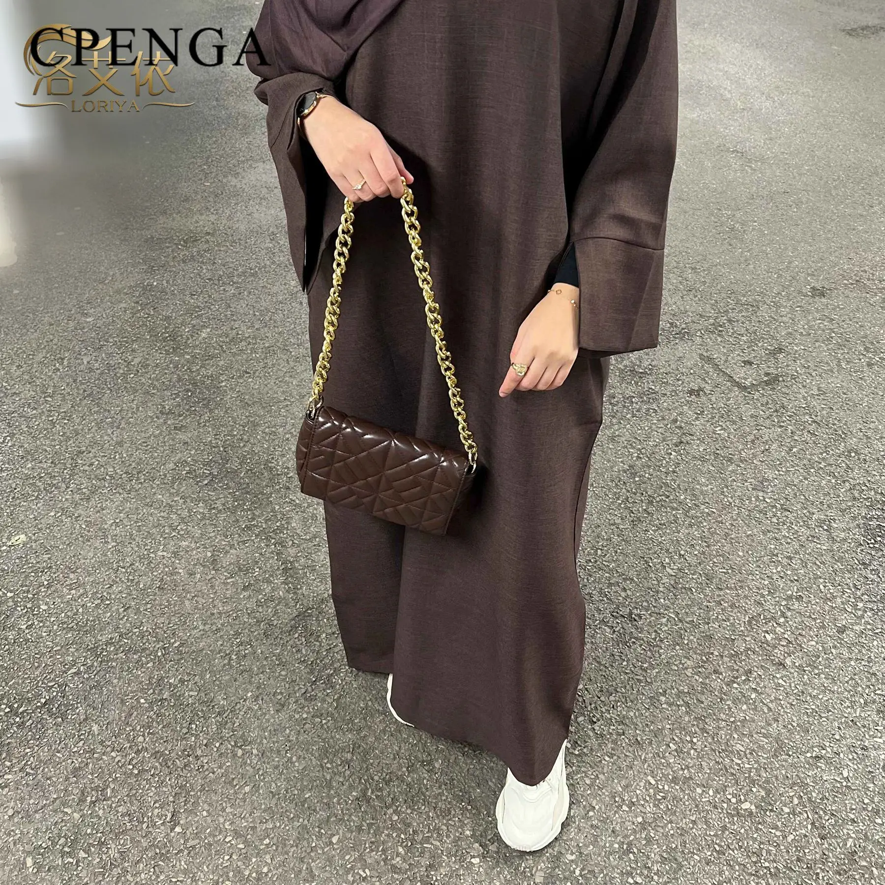 2024 Muslim Modest Dress for Women Ramadan Arab Dubai Plain Abaya Islam Solid Color Turkey Kaftan Robe Middle East Clothing