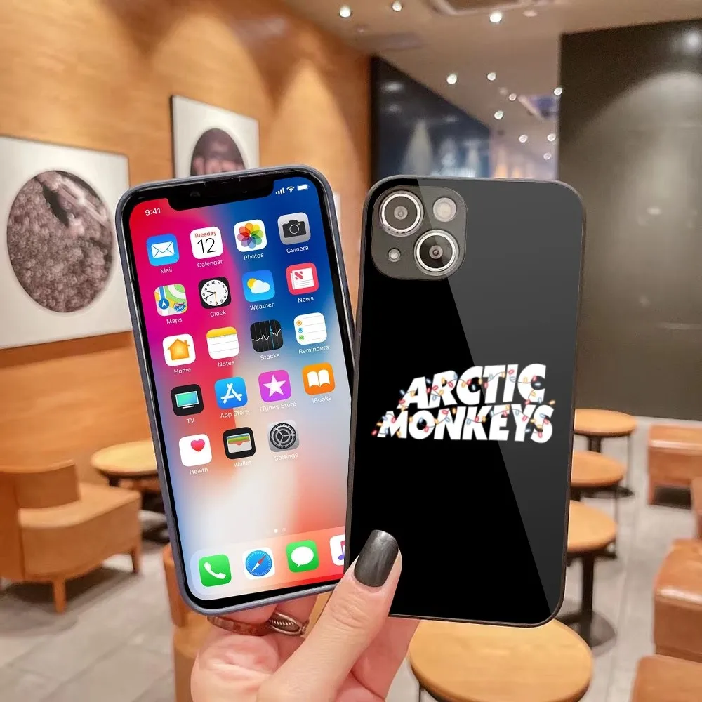 Arctic Monkeys Mobile Cell Phone Case for iPhone 15 14 13 12 11 Pro Max X XR XS 8 7 Plus Liquid Glass Phone Cover Funda image 2
