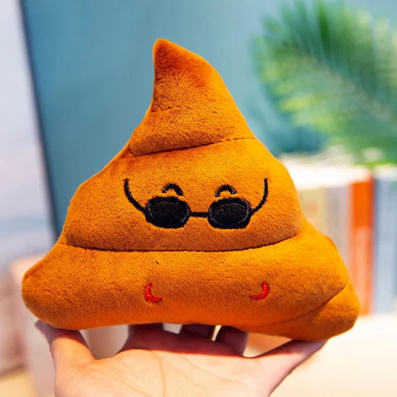 Pet Creative Super Poop Stuffed Plush Toy Funny Cute Face Expression Poop Doll for Children Kids Birthday Christmas Gifts Toy
