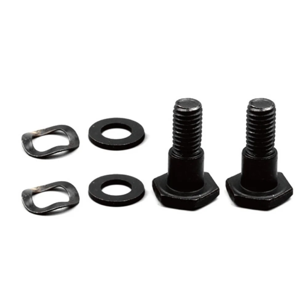2PCS Lawn Mower Clutch 2 Set 2 X Bolts 2 X Corrugated Washers 2 X Flat Washers Accs Black String Trimmer Parts