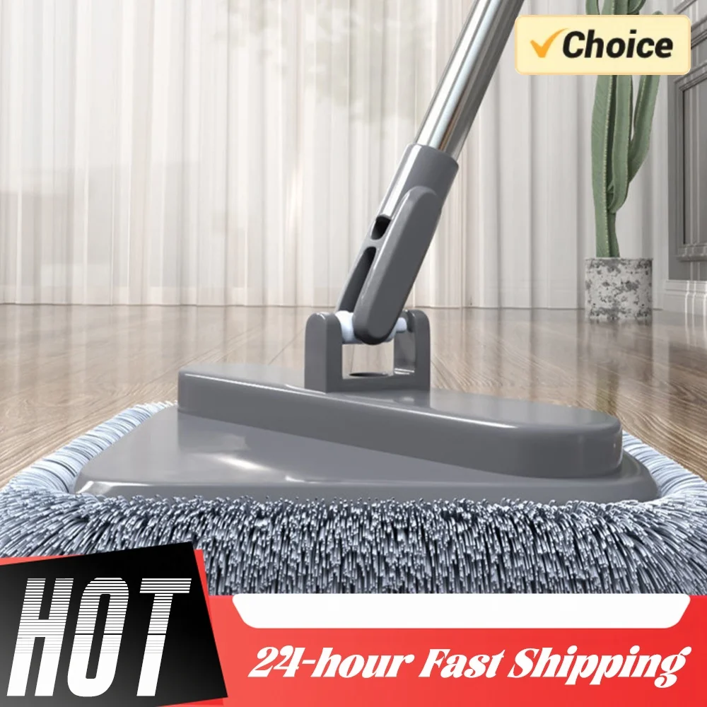 Practical Cleaning Mop with Bucket Floor Cleaning Mop Hand-Free 360 Rotatable Adjustable for Automatic Door Corner