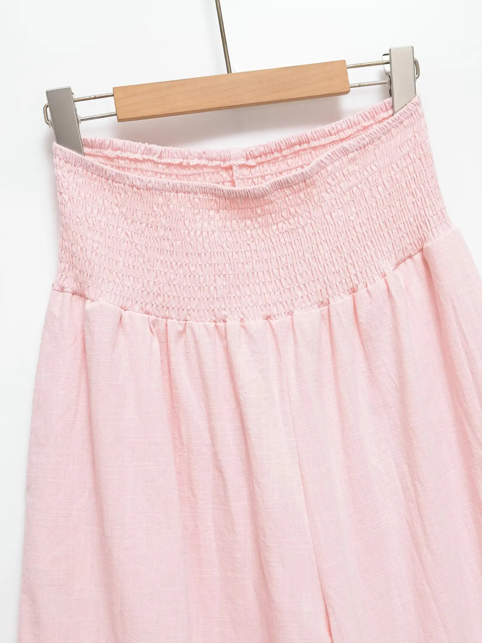 Nlzgmsj 2026 Sommer Damen Freizeit-Set in Pink mit O-Ausschnitt und Fledermausärmeln, modische gesmokte Taille, weite Haremshose, Alltags-Outfit – Detail 9