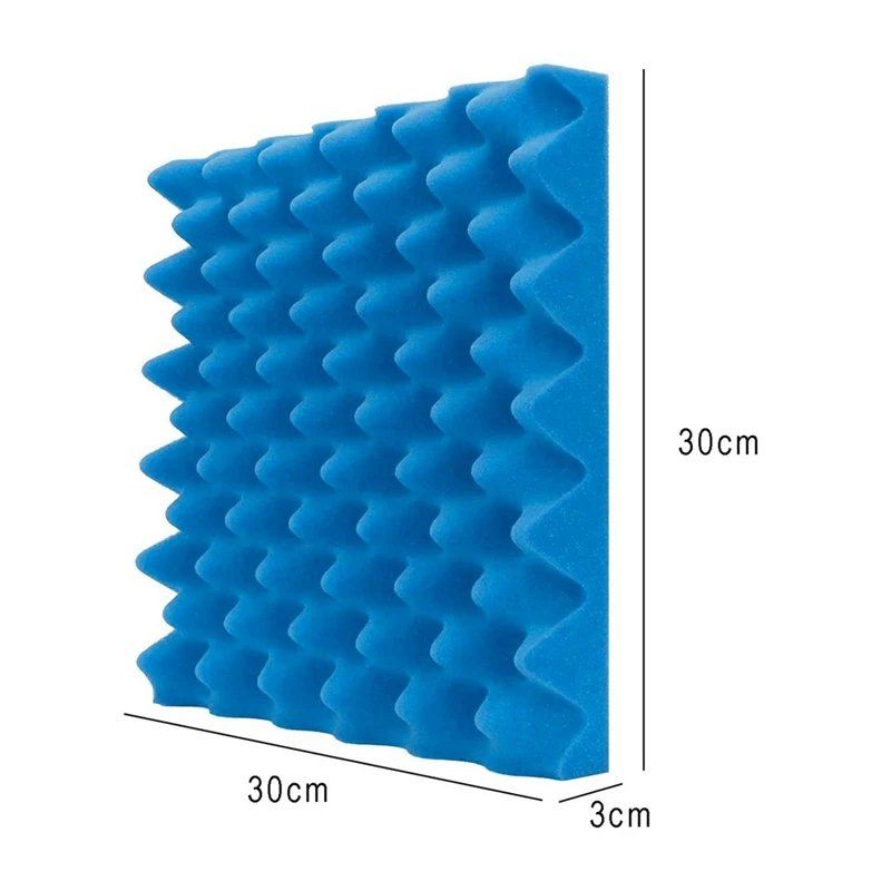 24Pack Acoustic Foam Panels Egg Crate Foam Sound Proof Padding 1 Inchx12 Inchx12 Inch Studio Acoustical Treatments Foam