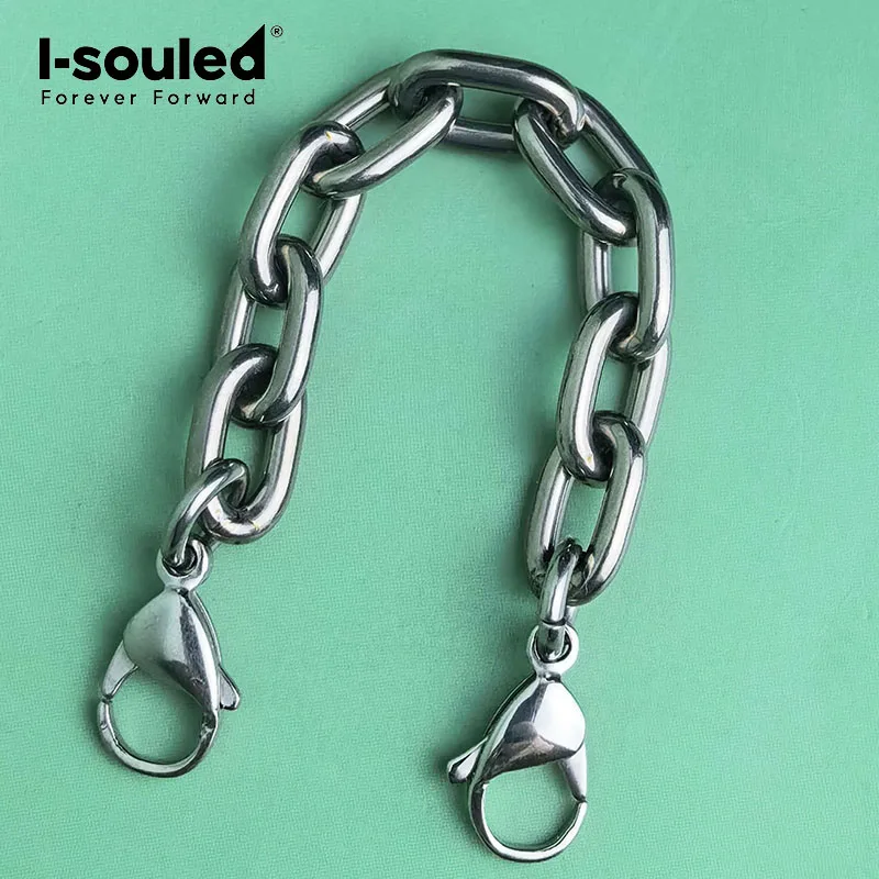 14mm pure titanium industrial chain extension chain tail lobster buckle DIY accessory connection short chain