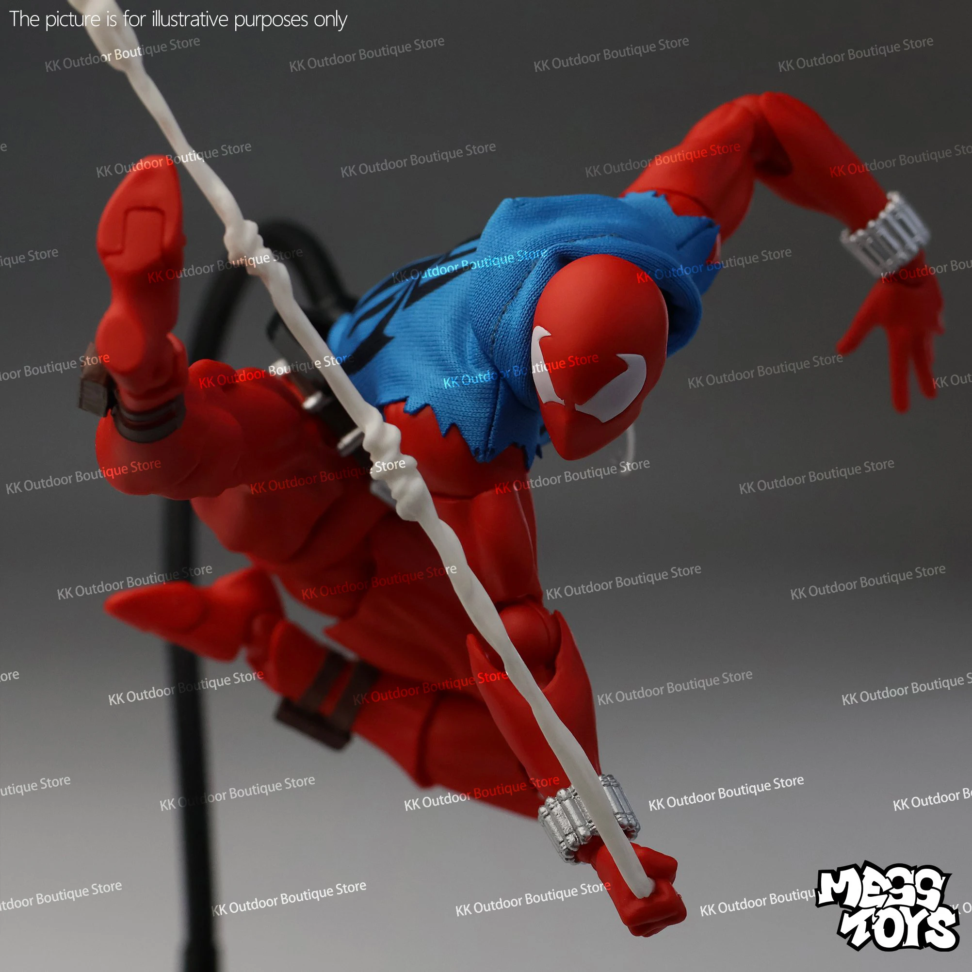 Hot-Nieuwe Puinhoop Speelgoed Scarlet Hero Scarlet Spider Man Messtoys Spiderman Anime Action Figure Beeldje Standbeeld Model Geschenken kinderen Speelgoed
