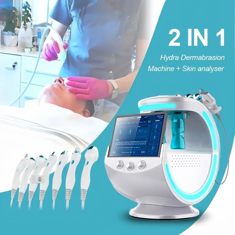 Beauty Equipment Hydra Skin Analyzer Care Tools Scrubber Vibration Microdermabrasion Skin Analysis Facial Machine