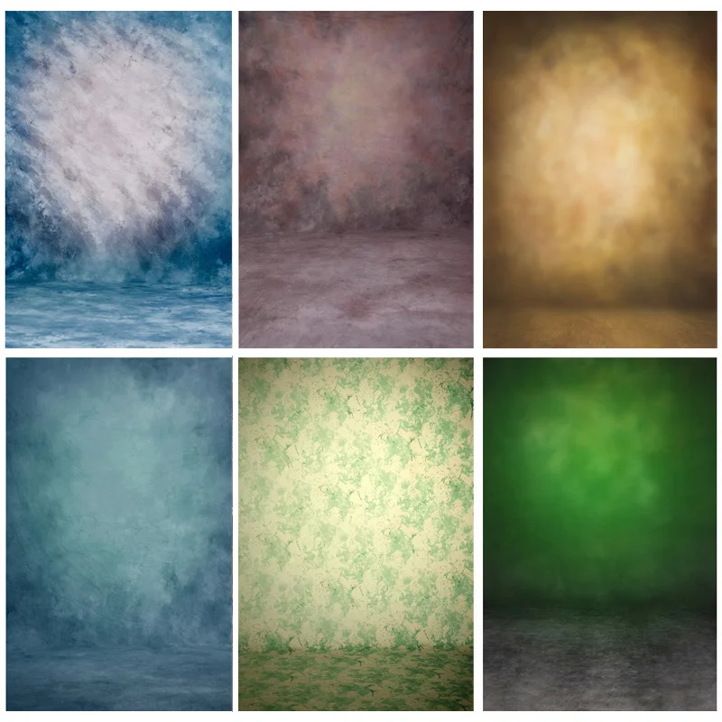 

ZHISUXI Vinyl Custom Gradient Vintage Photography Background Newborn Baby Portrait Photo Backdrops Studio Props WE-02