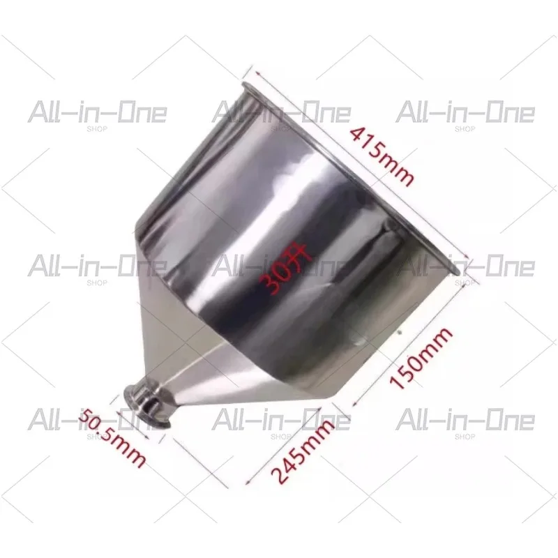 30L 40L 50L Stainless Steel Hopper and Feed Cylinder, In Stock Accessories for Filling and Canning Machine