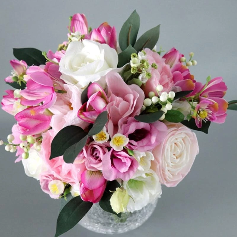 

Wedding Romantic Bouquet Bride Bridal Bouquets Bridesmaid Bouquet Artificial Flowers Valentine's Day Confession Party 15UB