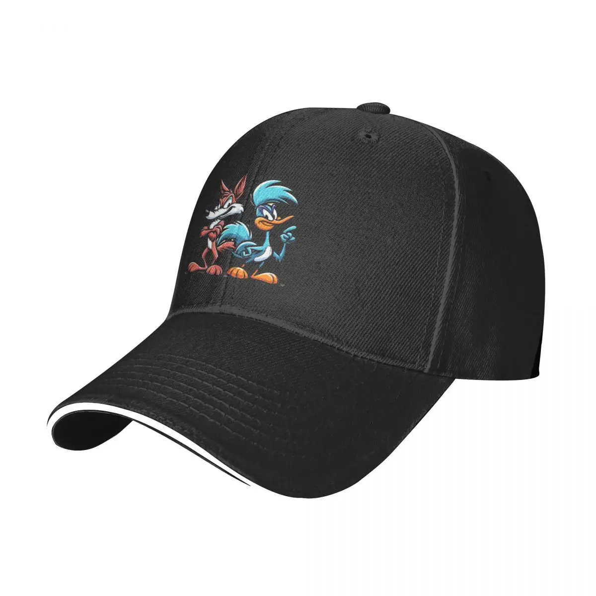 Road Runner and Coyote Baseball Cap Hat Luxury Brand Ball Cap Anime Hat For Women Men's