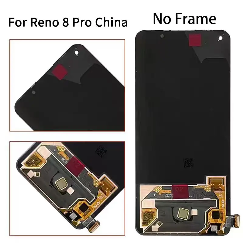 AMOLED dla Oppo Reno8 Pro 5G CPH2357 LCD Reno 8 Pro (Chiny) PGAM10 Wyświetlacz Ekran dotykowy dla Reno 8Pro+ Plus PFZM10 — zdjęcie produktu 4