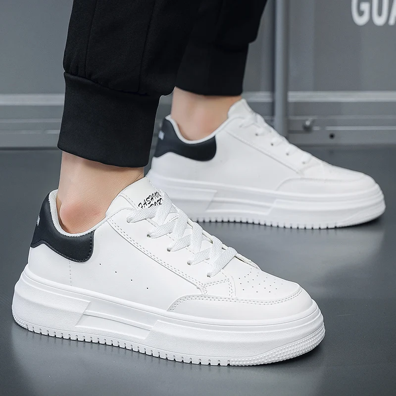 Men's Casual Sneaker White Sport Platform Simple And Stylish Men Vulcanized Shoes Lightweight Trendy All-match High Quality Shoe