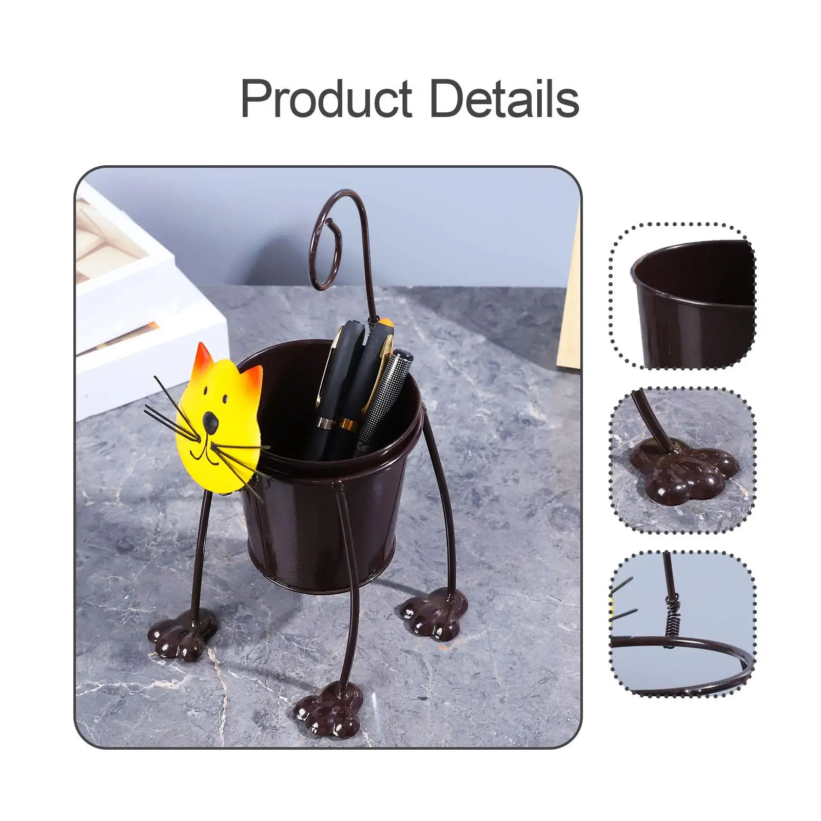 Pen Holder for Desk Display Rack Stationery Supplies Desk Organizer Pen Organizer Pencil Cup Holder for Office Study Accessory