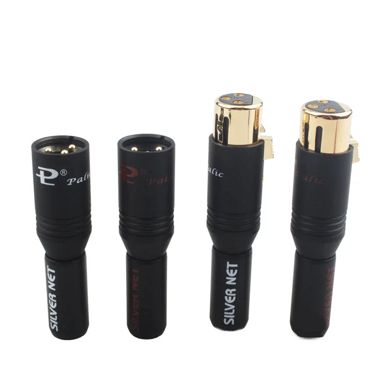 HiFi placcato rodio 3 pin spina XLR maschio femmina adattatore microfono audio bilanciato cavo amplificatore connettore microfono