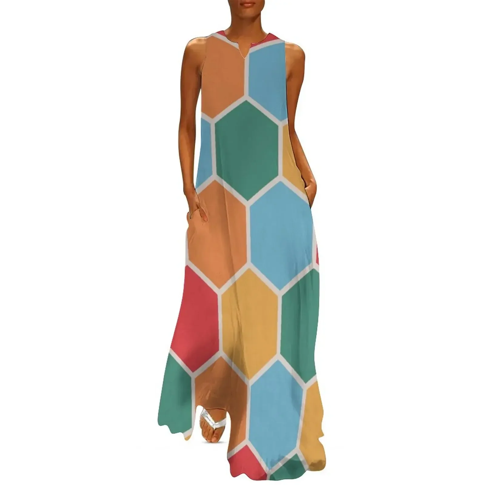 

Wes Anderson The Darjeeling Limited Honeycomb Long Dress women's evening dresses 2025 Dress