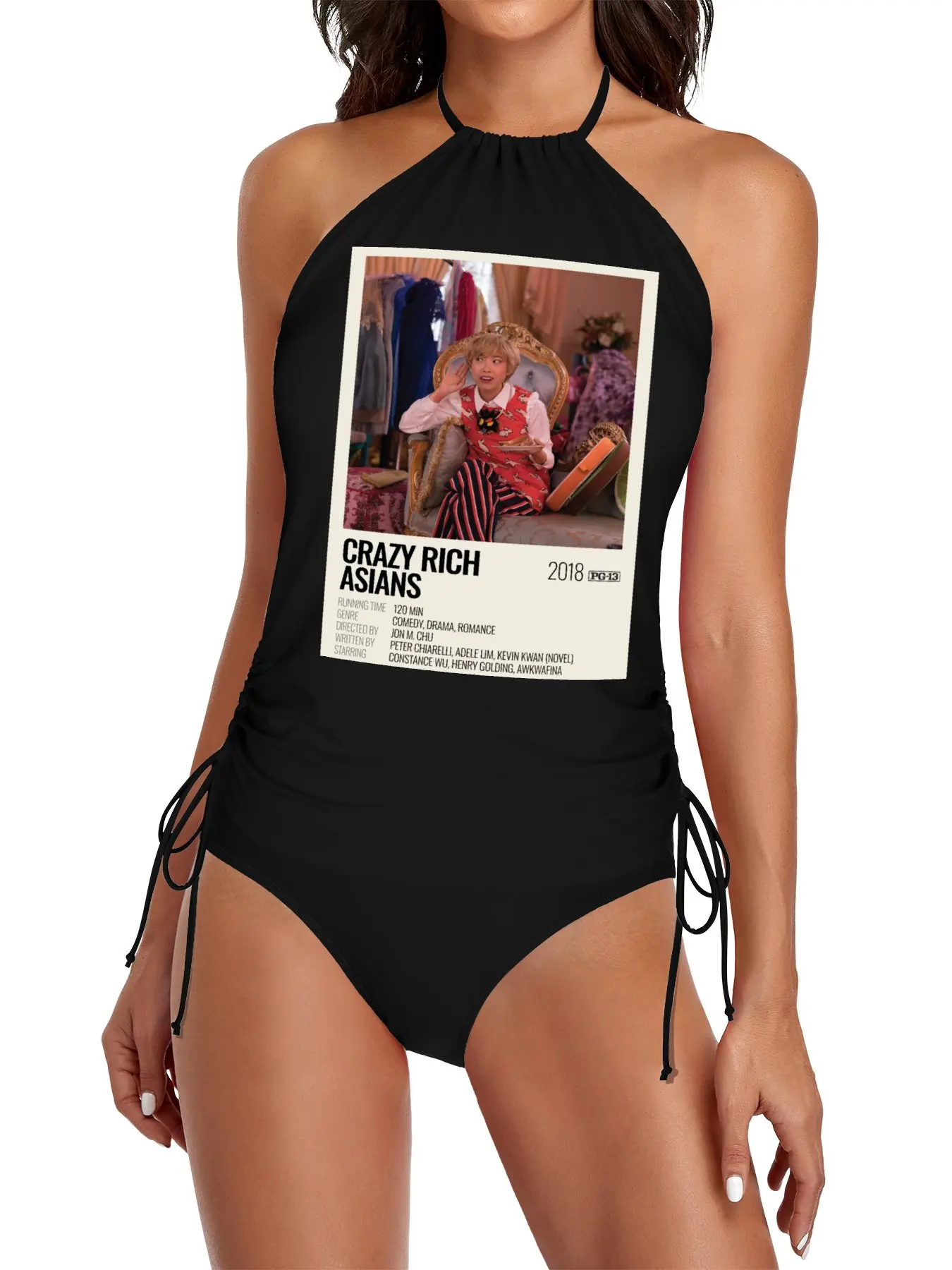 

Crazy Rich Asians (2018) movie poster Split Swimsuit Set women's swimwear clothes for beach Beach outfit