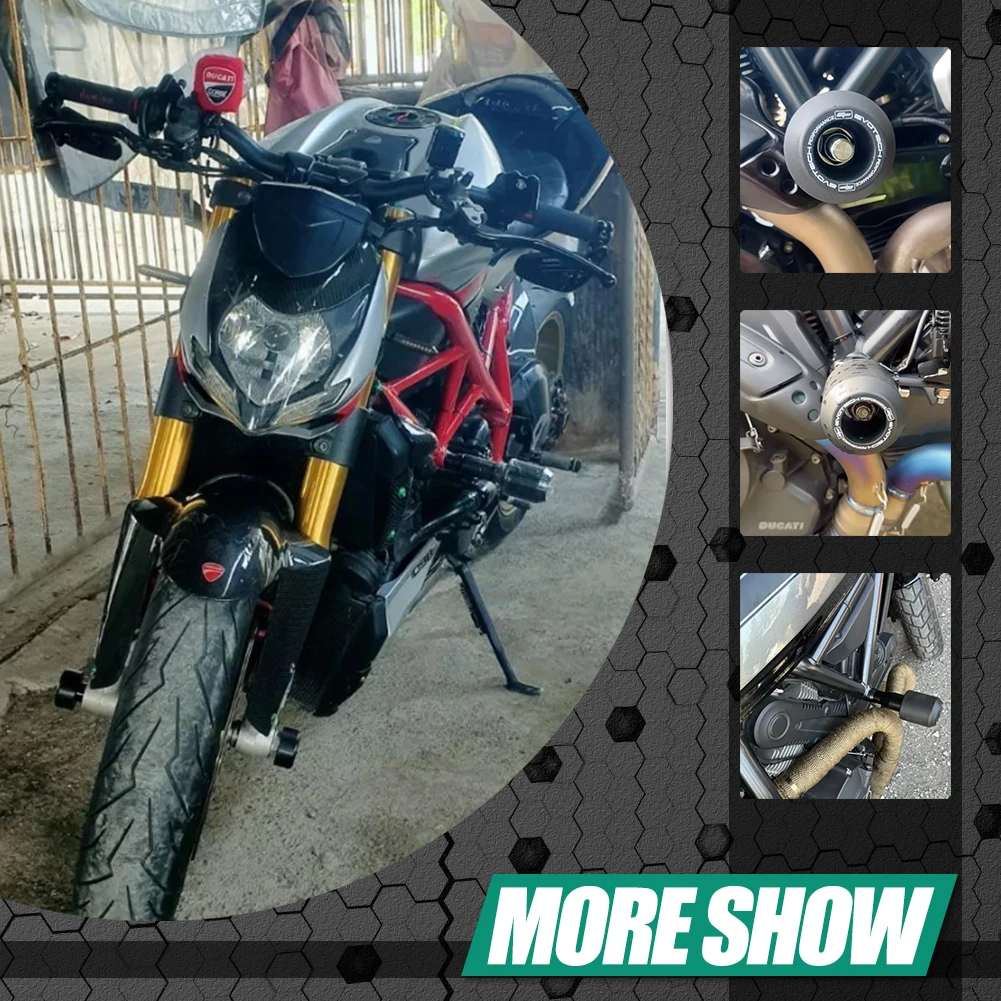 Motorcycle Landing Protection Accessories Anti-Drop Frame Sliders Crash Protector For Ducati Monster 696/795/796/797/1100/S