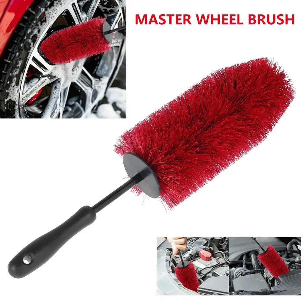 

45cm Car Wheel Rim Tire Cleaning Brush Soft Bristle Cleaner Non Scratch Car Detailing Washing Tool Soft Bristle Cleaner Car Care