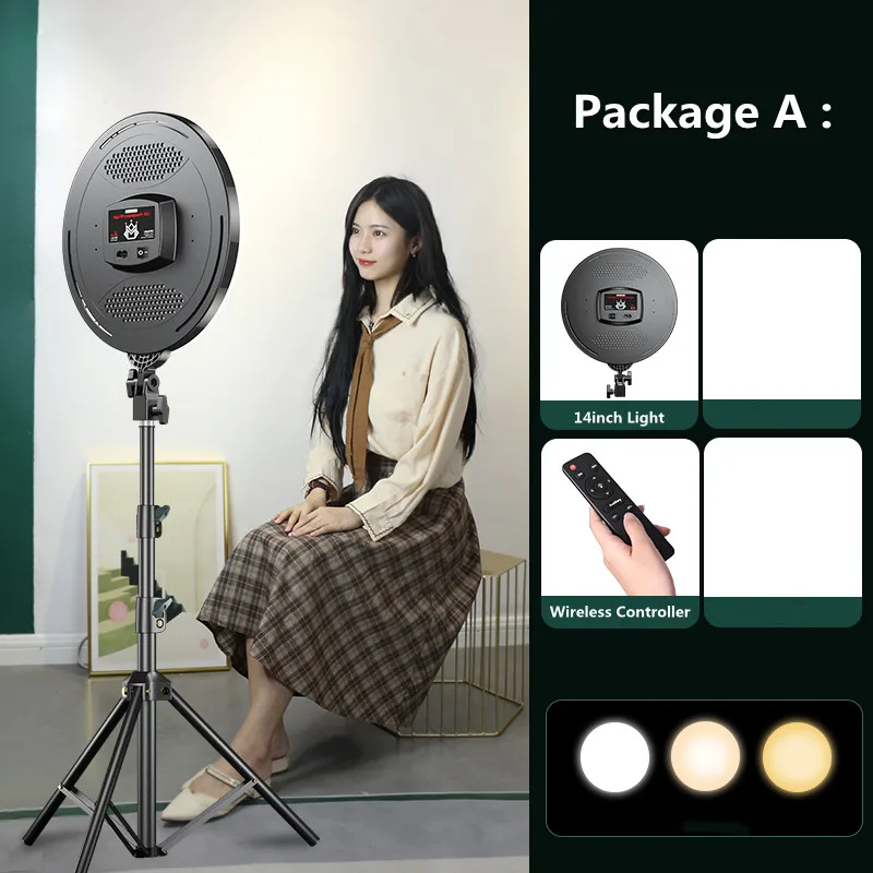 

Photo Studio LED Video Fill Lamp LED Light Panel Photography Lighting 3000K-6500K With Remote Control EU Plug Youtube Livestream