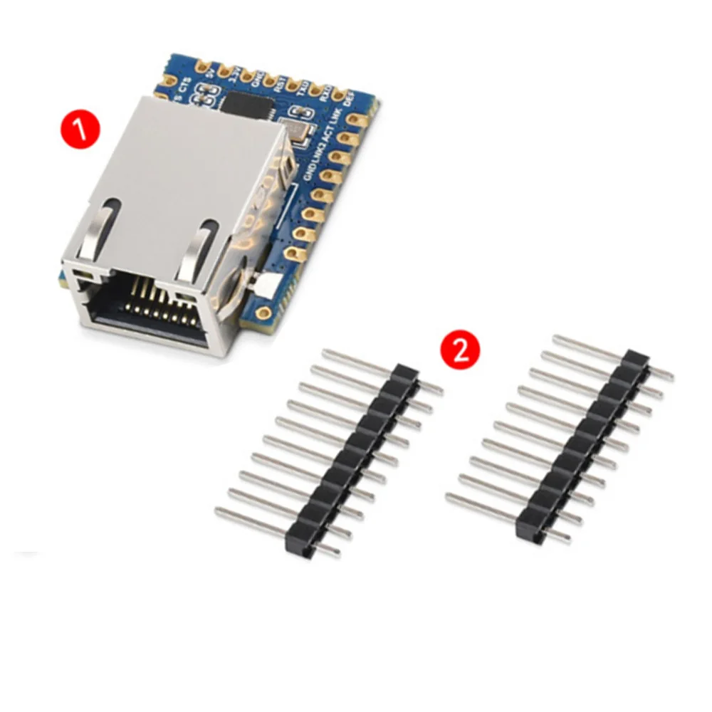 

TTL serial port to Ethernet mini-module Modbus/MQTT gateway UART to JSON for quick embedding into industrial IoT, security, etc.