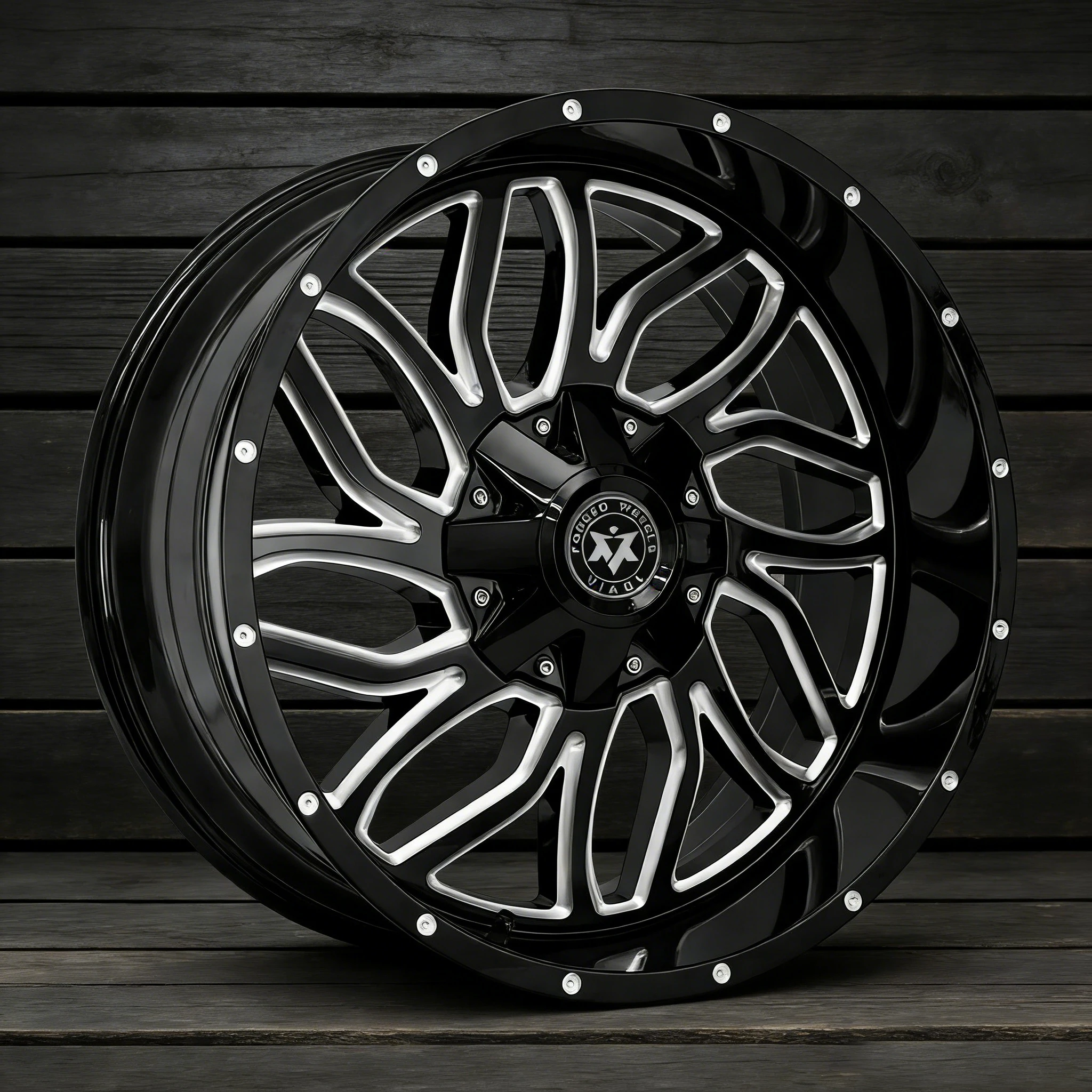 

Viaol New Deep Dish Forged Aluminum Alloy Wheels 20-28 Inch Black Finish Customizable Color & Logo for Jeep for Cars