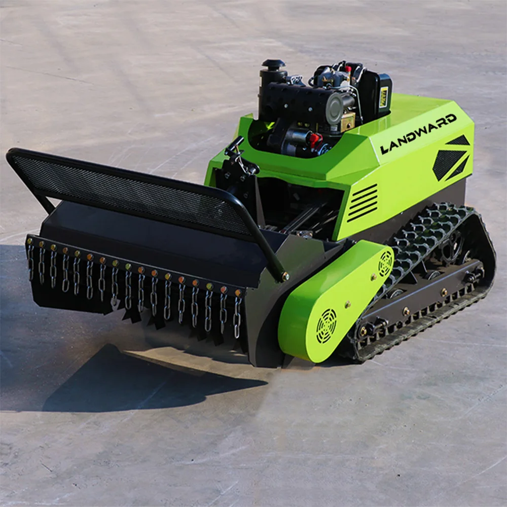 Customized Sell Fully Automatic Lawn Mower High Quality Crawler Weed Eater Wireless Remote Control Lawn Mowing Robot Wholesale