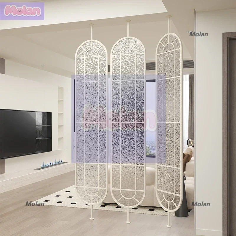 

Новый французский кремовый ветер можно вращать в дверь, перегородка со стеклянной перегородкой, украшение крыльца, легкая роскошная крышка для гостиной.