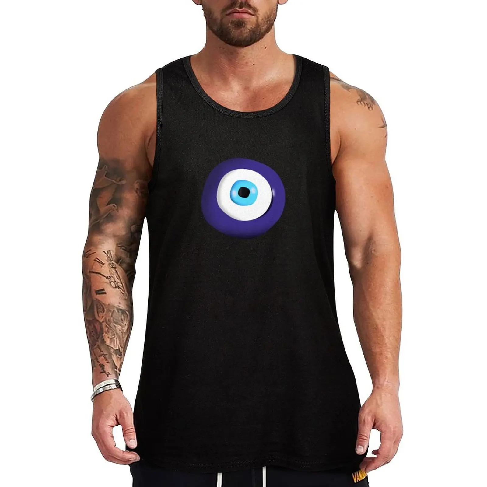 

evil eye Tank Top Vest for boy T-shirt male gym shirt men gym for men