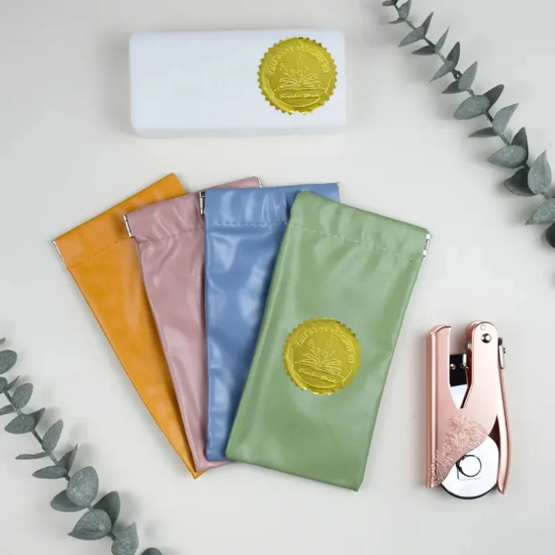 

Customized Embosser Stamp Round/rectangular Logo Embossing Clips Personalized Seals for Envelope Invitation Paper Crafting