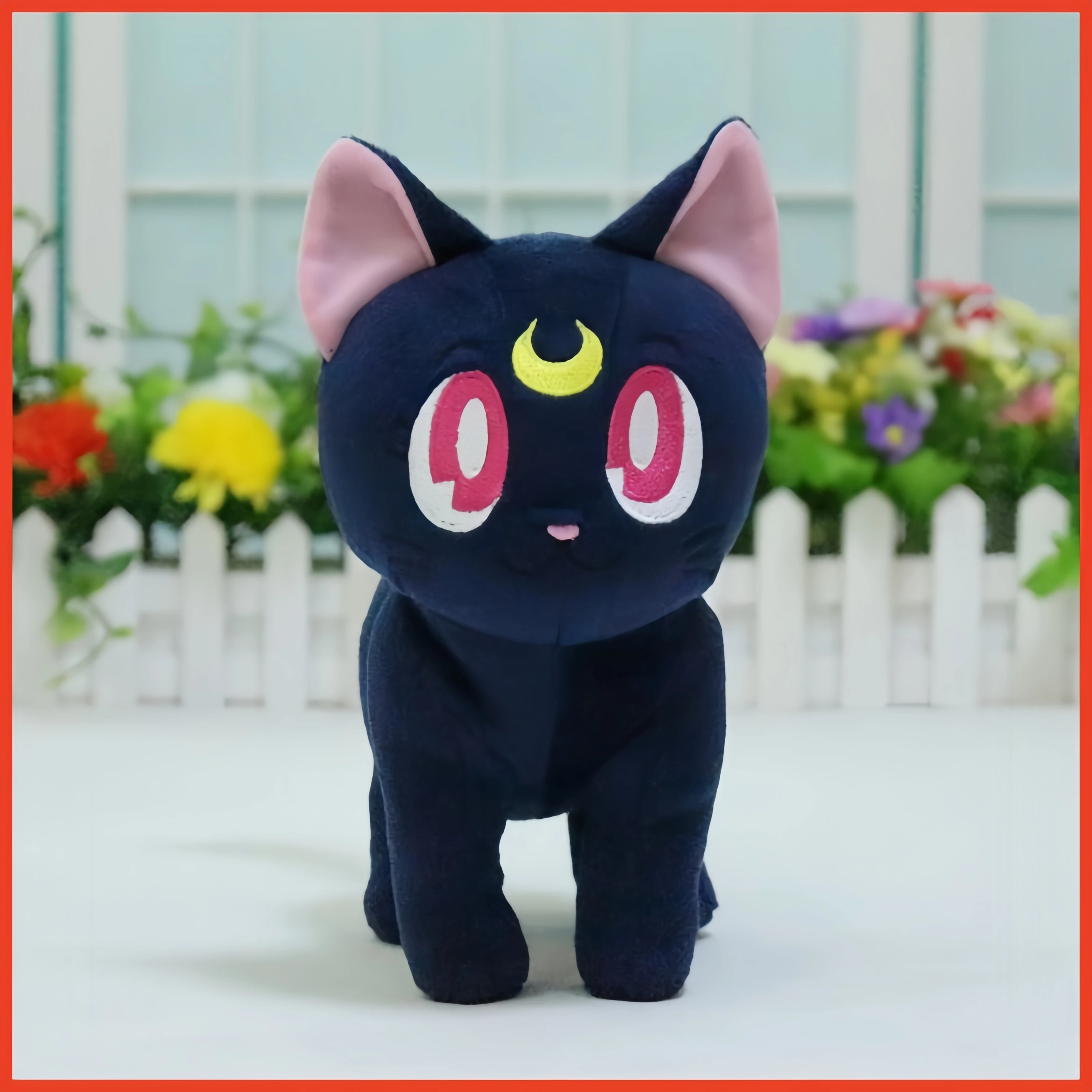 

Sailor Moon Luna Cat Plush Toy Soft Stuffed Animal Japanese Cartoon Anime Collectible Home Decor Gift For Adult Anime Fans