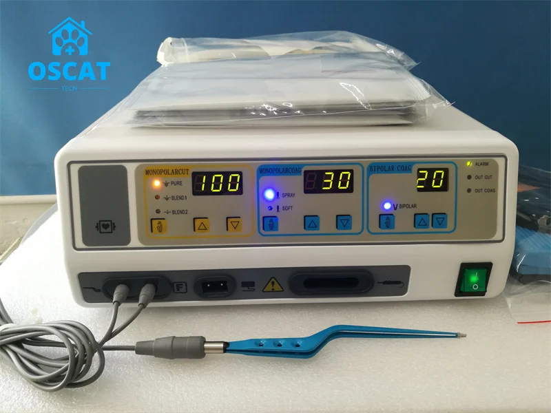 OSCAT Veterinary Equipment Six Working Mode CE Approval Medical Operation Surgical Bipolar Electrocautery