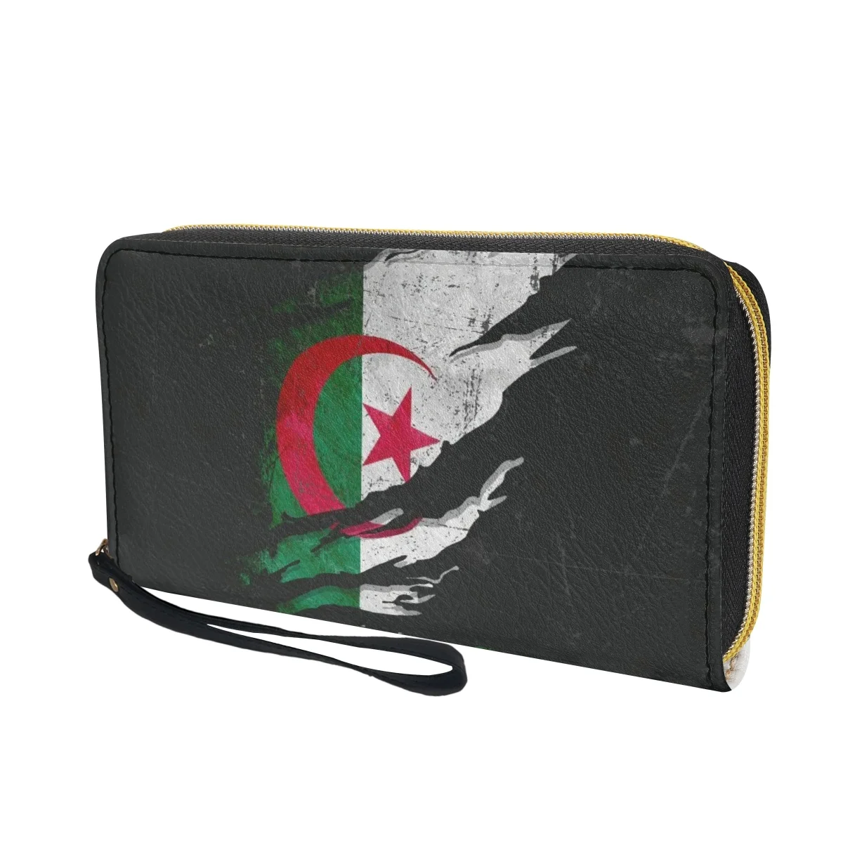 Algeria Design Women Wallets Casual Slim Purses for Female PU Leather Wallet Wristlet Clutch Cell Phone Purse Woman Coin Bags