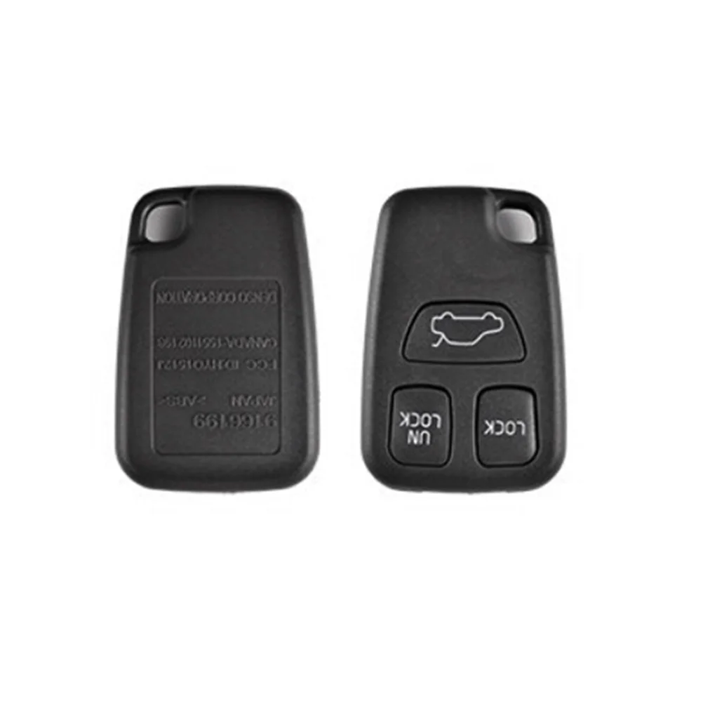 

Remote Key Shell Case 3 Button Design for V70 Xc70 Xc90 Black Plastic Fob Cover No Electronics