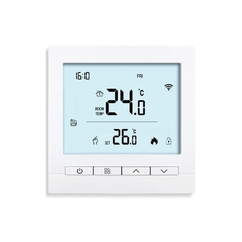 Thermostat with Voice Control for Alexa Compatible with For Tuya App for Water and Electric Heating Systems with Easy Wall Mount