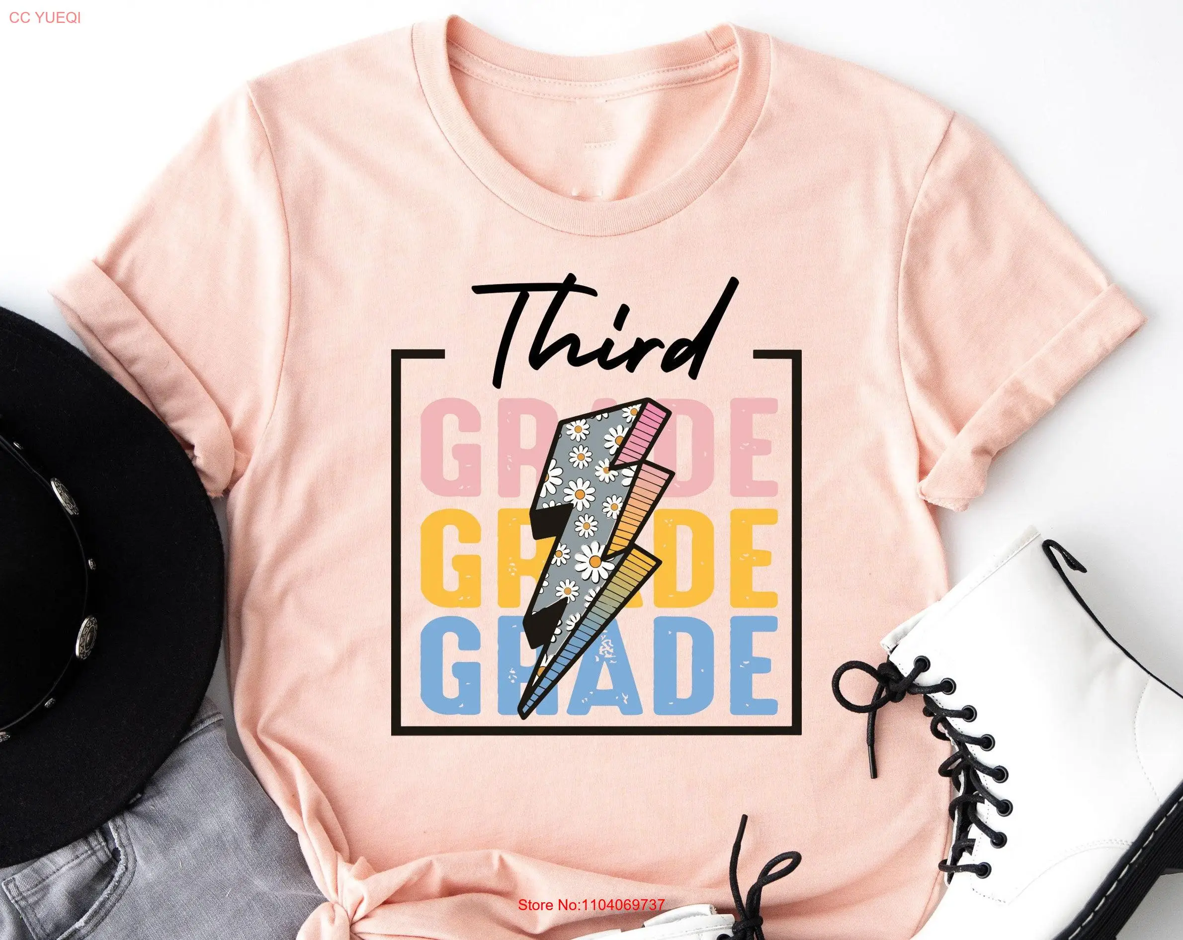 Trzecia koszulka Ostatni dzień szkoły 3. pierwszy z powrotem do nauczyciela podstawowego z długimi lub krótkimi rękawami