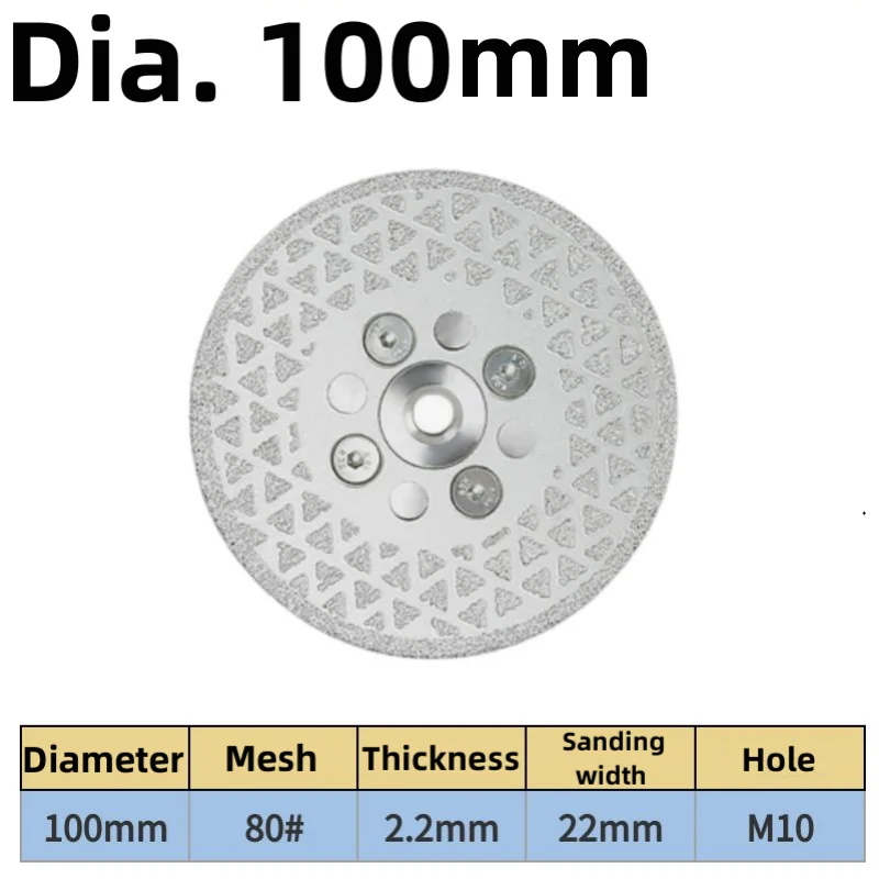M14 M10 Diamant-Schleifscheibe, Sägeblatt, Trennscheibe für Spitzer, Porzellan, Fliesen, Marmor, Granit, Durchmesser 80, 100 mm, Winkel, 1 Stück – Detail 9